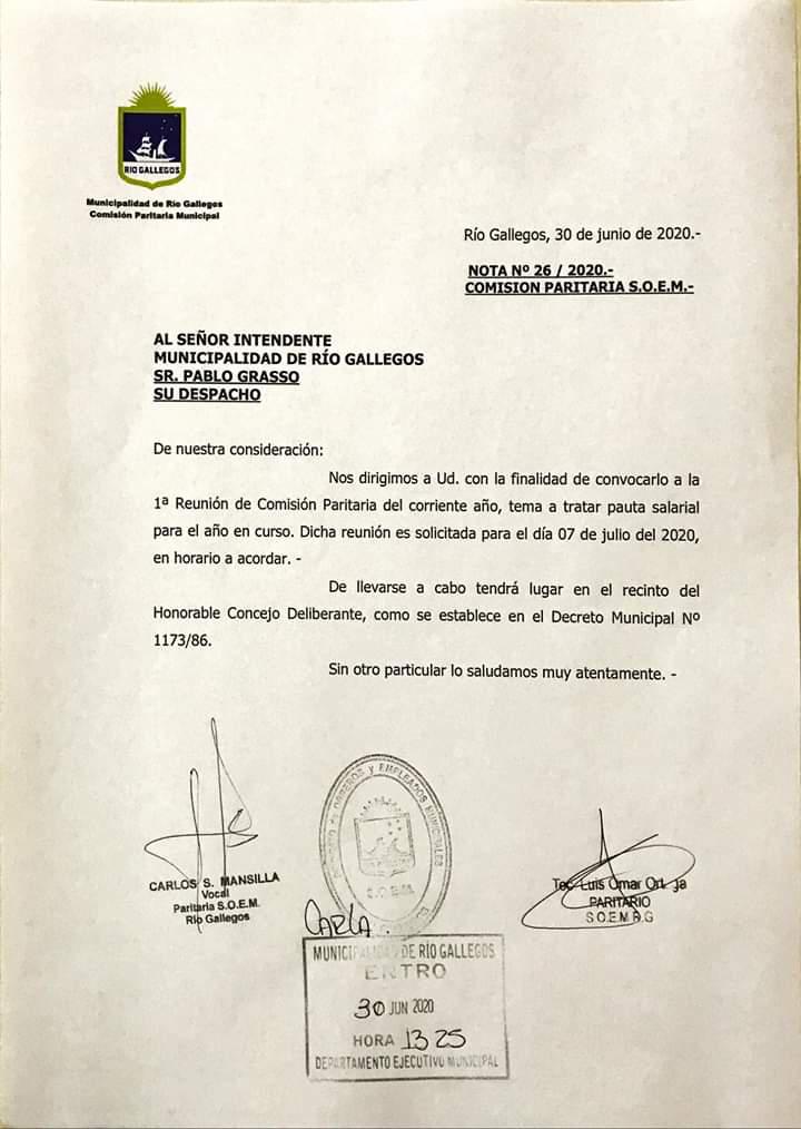 PEDIDO PARITARIA SOEM