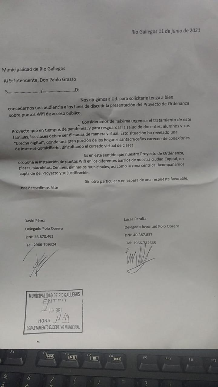 pedido de audiencia a grasso