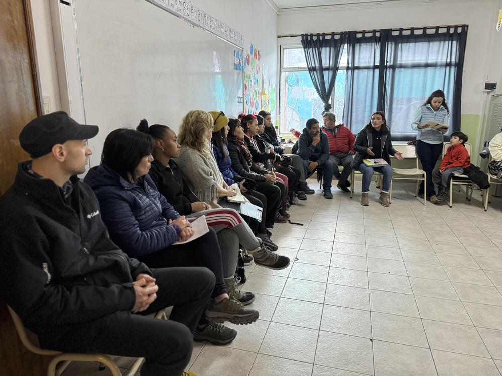 Reunión falta del clases en El Chaltén