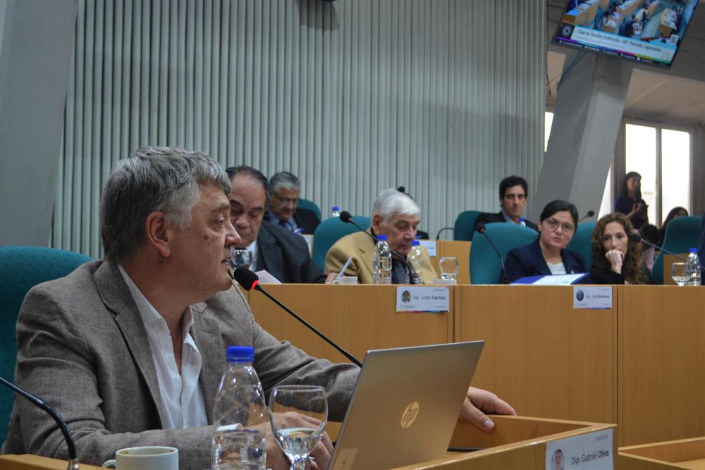 Diputado Oliva en la sesión de este jueves 11 de mayo