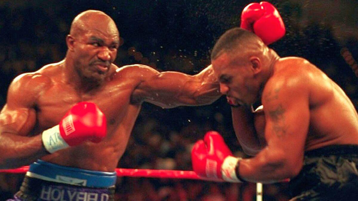 las-dos-peleas-tyson-y-holyfield-se-concretaron-las-vegas-evander-le-gano-el-9-noviembre-1996-nocaut-tecnico-11-asalto-y-la-segunda-muy-controvertida-el-triunfo-fue-descalificacion-el-tercer-round-el-28-junio-199