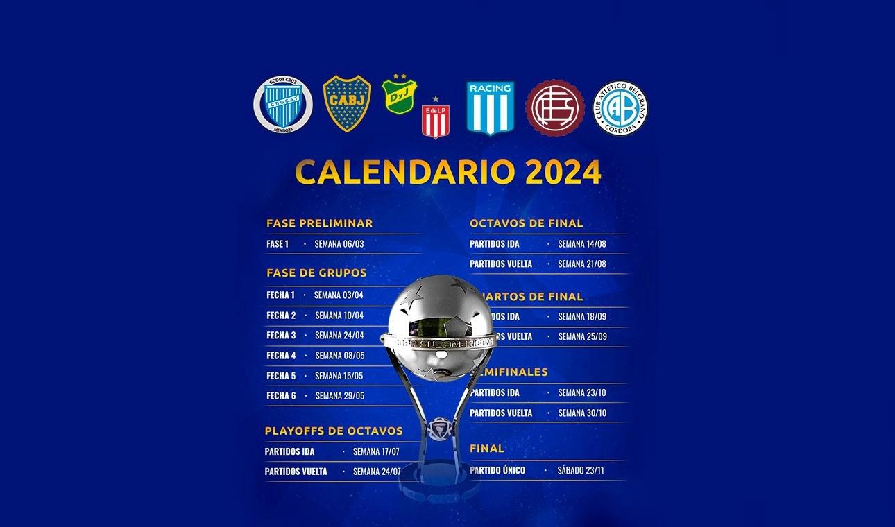 Calendario confirmado para la Copa Sudamericana 2024