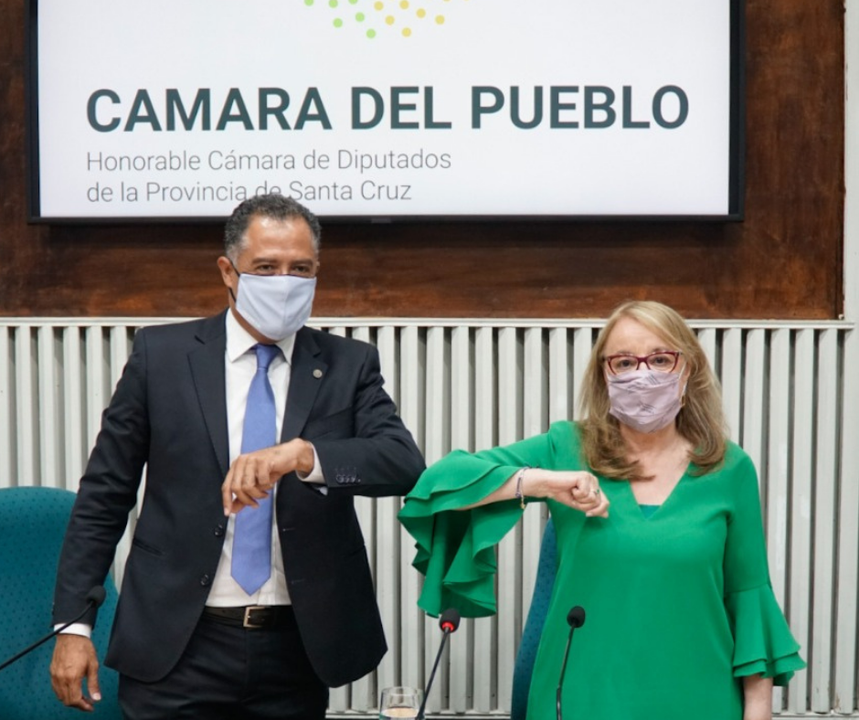 Eugenio Quiroga y Alicia Kirchner