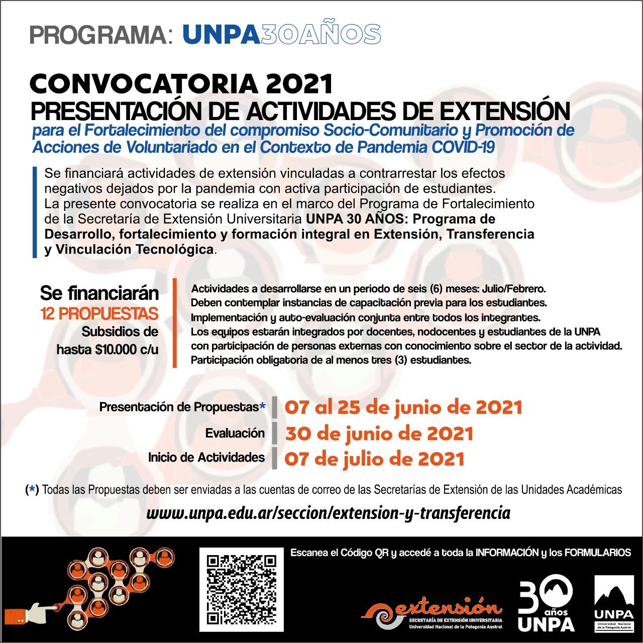 UNPA30A-ConvocatoriaEXT-Voluntariado