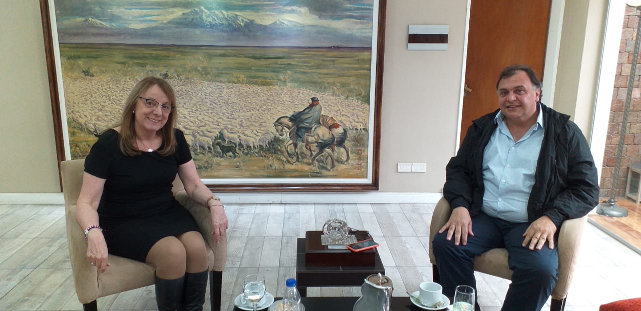 Alicia recibió a Javier Belloni (1)